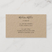 Carte De Visite Pampas Grass Eucalyptus Floriste (Dos)