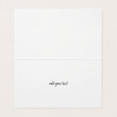 Carte De Visite Pampas Grass Luxe Rose Gold (Intérieur déplié)