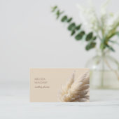 Carte De Visite Pampas Grass Photo Realistic  (Debout devant)
