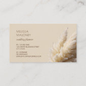Carte De Visite Pampas Grass Photo Realistic  (Dos)