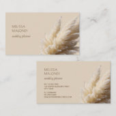 Carte De Visite Pampas Grass Photo Realistic  (Devant / Derrière)