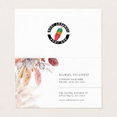 Carte De Visite Pampas Grass Terracotta Désert Palmiers (Extérieur déplié)