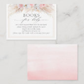 Carte De Visite Pampas séché Tropical Grass Livres Bébé Demande (Devant / Derrière)