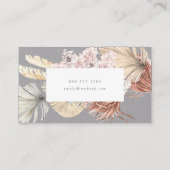 Carte De Visite Pampas Ultimate Grass Floral Premium Gris Prof (Dos)