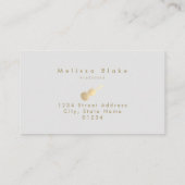 Carte De Visite pampas violoniste herbe gris clair arrière - plan (Dos)