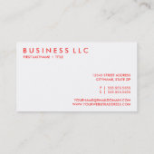 Carte De Visite pamplemousse. (Dos)