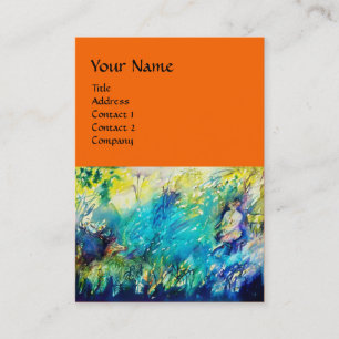 Carte De Visite PAN ET CERF, orange