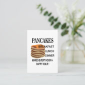 Carte De Visite Pancakes Boulangerie Restauration Restauration Pan (Debout devant)