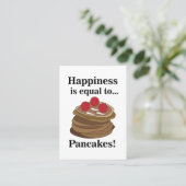 Carte De Visite Pancakes Breakfast Food Restaurant (Debout devant)
