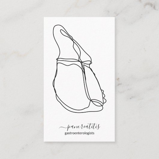 Carte De Visite Pancreas gastroentérologiste (Devant)