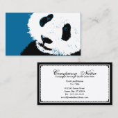 Carte De Visite panda. (Devant / Derrière)