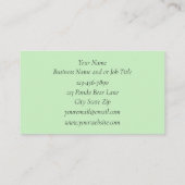 Carte De Visite Panda Bear Lotus (Dos)