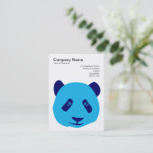Carte De Visite Panda - Bleu (Debout devant)