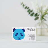 Carte De Visite Panda - Bleu (Debout devant)