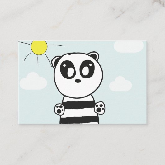 Carte De Visite Panda Kids (Devant)