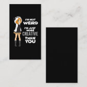 Carte De Visite Panda mignon de fan d'Anime de Kawaii de cadeau (Devant / Derrière)