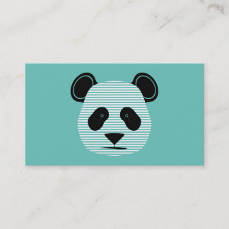 Carte De Visite panda rayures
