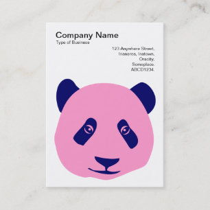 Carte De Visite Panda - rose et bleu