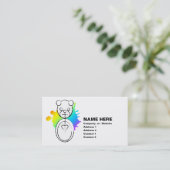 Carte De Visite panda splatz. (Debout devant)