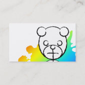 Carte De Visite panda splatz. (Dos)