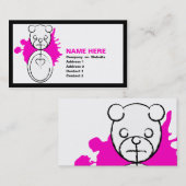 Carte De Visite panda splatz. (Devant / Derrière)