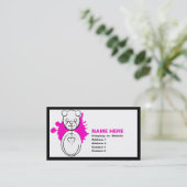Carte De Visite panda splatz. (Debout devant)