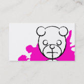 Carte De Visite panda splatz. (Dos)