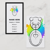 Carte De Visite panda splatz. (Devant / Derrière)