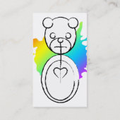 Carte De Visite panda splatz. (Dos)