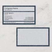 Carte De Visite Panels 02 - Vieux Jeans Bleus (Devant / Derrière)