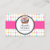 Carte De Visite Panier cadeau coloré festif (Devant)