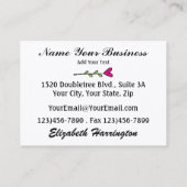 Carte De Visite Panier cadeau - SRF (Dos)