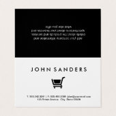 Carte De Visite Panier / Commerce électronique (Extérieur déplié)