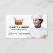 Carte De Visite Panier de baguettes | Chef (Devant)