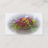 Carte De Visite Panier de fleurs (Dos)