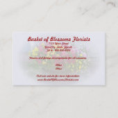 Carte De Visite Panier de fleurs (Devant)