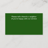 Carte De Visite Panier De Golf Moderne Et Voiture De Golf (Dos)