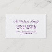 Carte De Visite Panier de pique-nique en osier Brown rustique Styl (Dos)