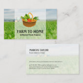 Carte De Visite Panier de produits | Cultures agricoles (Devant / Derrière)