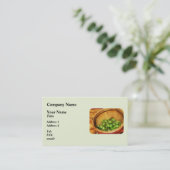 Carte De Visite Panier de raisins verts (Debout devant)