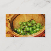 Carte De Visite Panier de raisins verts (Dos)