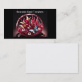 Carte de visite panier de rubis en cristal de papi (Devant / Derrière)