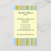 Carte De Visite Panier fait sur commande de cadeau (Dos)