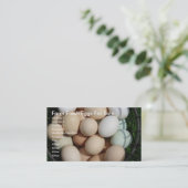Carte De Visite Panier rempli d'oeufs (Debout devant)