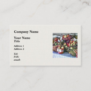 Carte De Visite Paniers de Pommes
