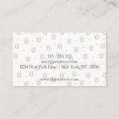 Carte De Visite Paniers pour animaux de compagnie mignons avec coe (Dos)