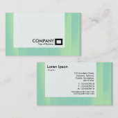 Carte De Visite Panneau - Aqua Abstrait (Devant / Derrière)