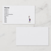 Carte De Visite Panneau arrière cassé (Devant / Derrière)