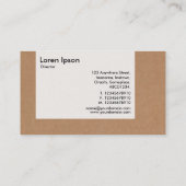 Carte De Visite Panneau - Art déco - Boîte en carton (Dos)