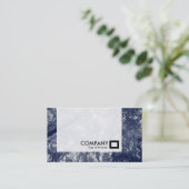 Carte De Visite Panneau - Automne Bleu (Debout devant)